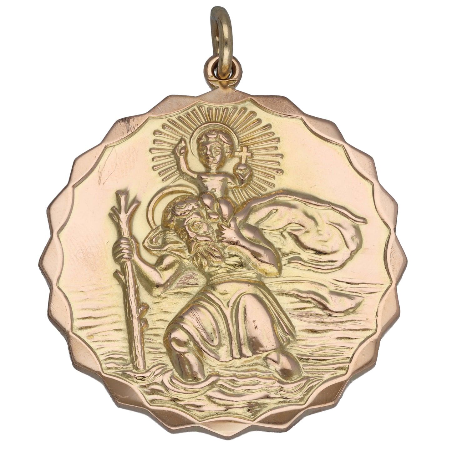 9ct Gold St Christopher Pendant