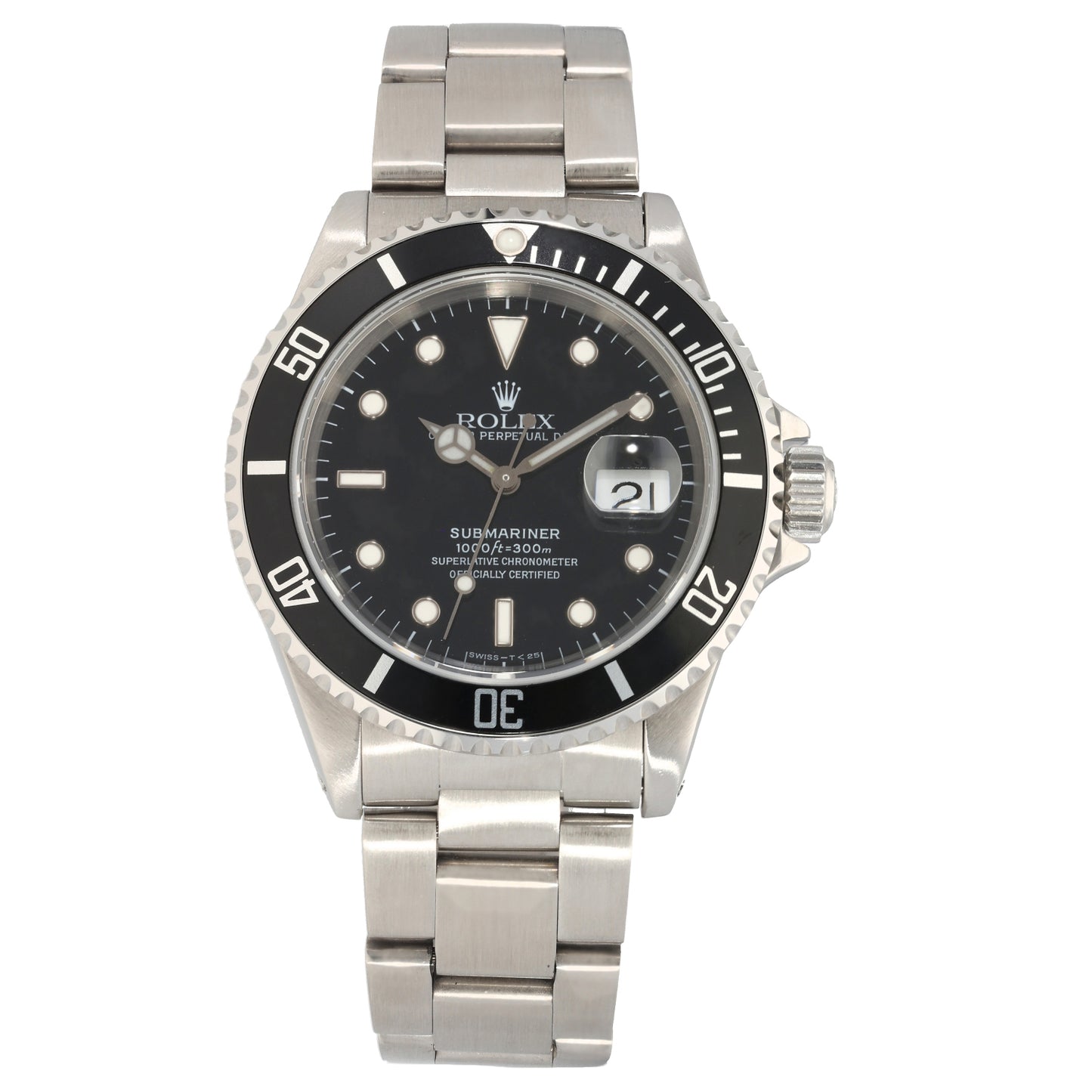 Rolex Submariner 16610 40mm Stainless Steel Watch