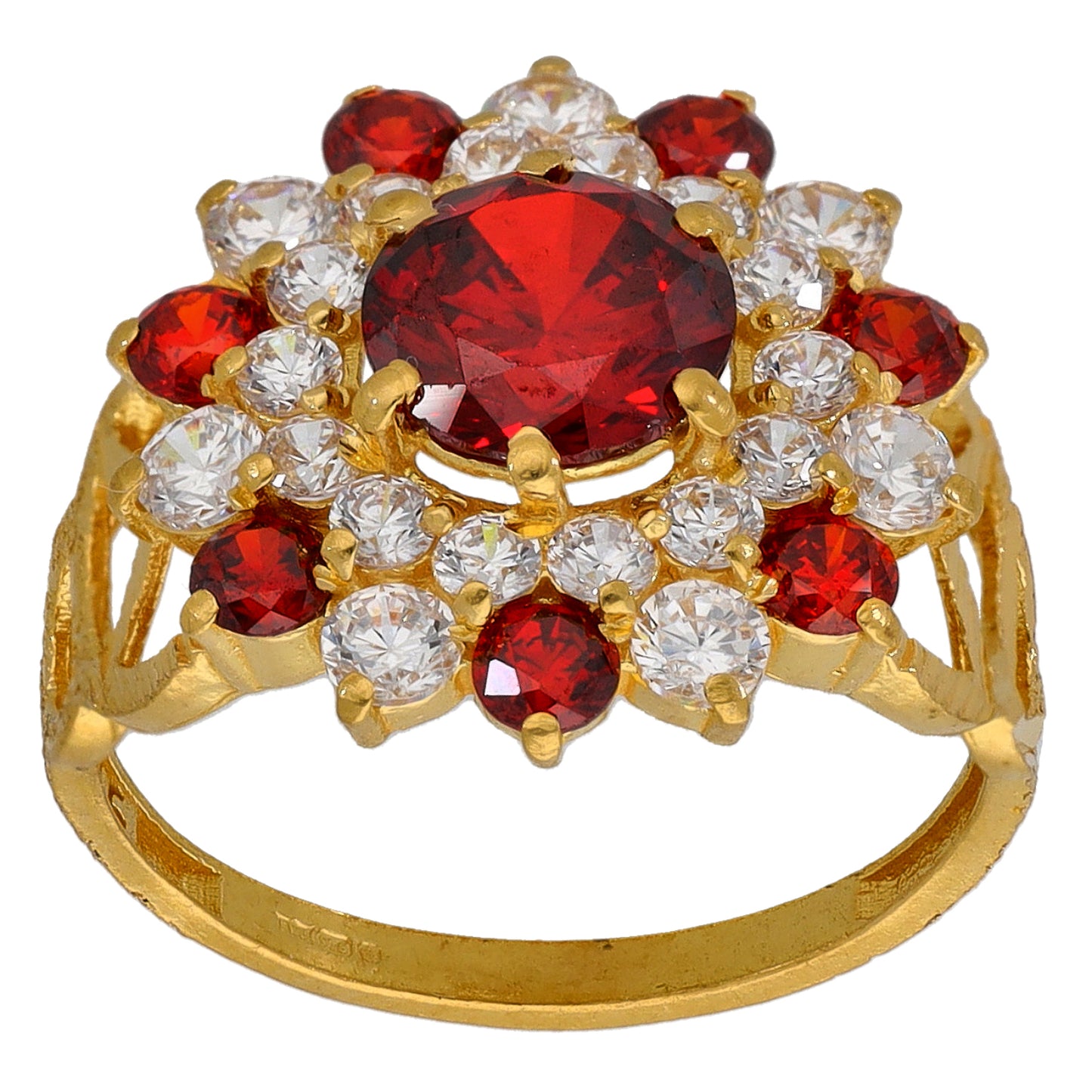 22ct Gold Imitation Dress/Cocktail Ring Size M
