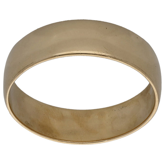 9ct Gold Plain Wedding Ring Size U