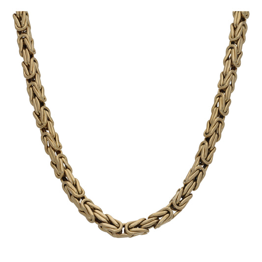 14ct Gold Byzantine Chain 24"