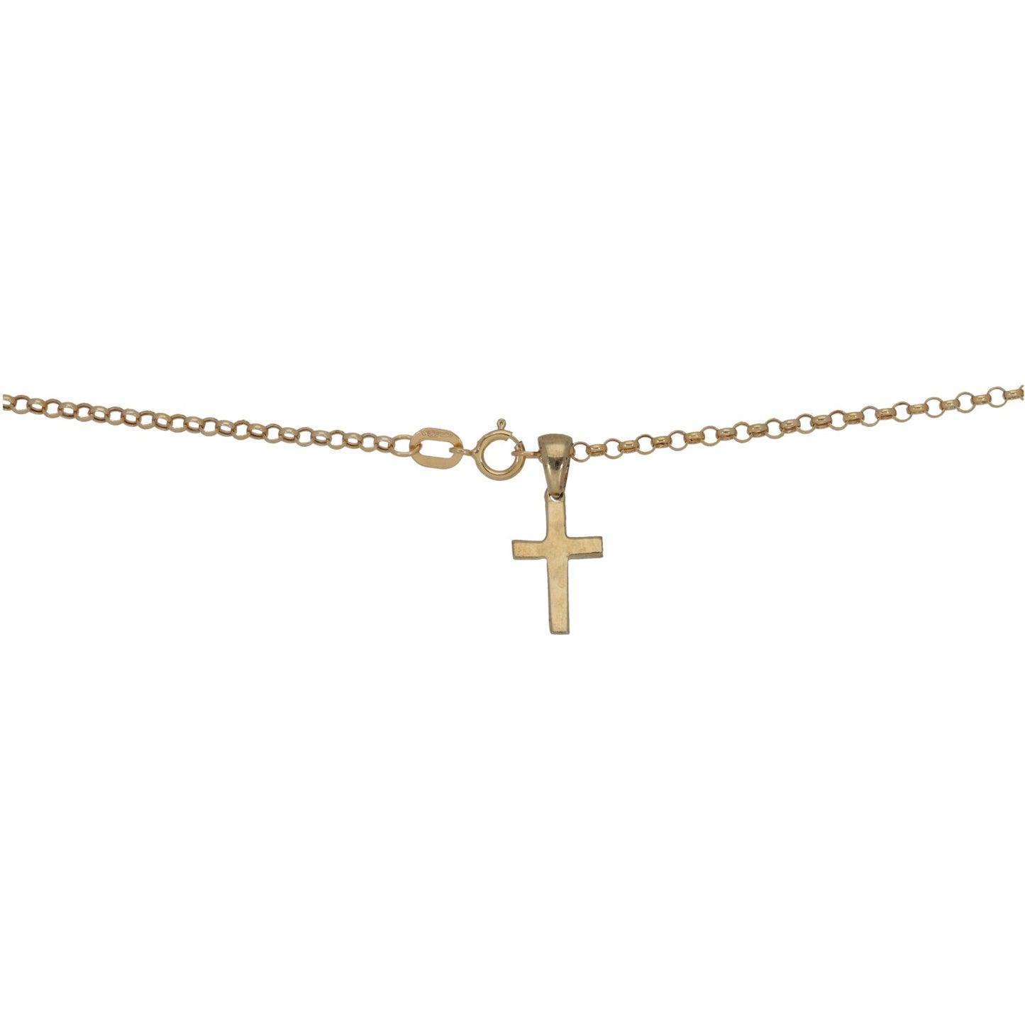9ct Gold Cross Pendant With Chain