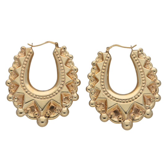 9ct Gold Creole Earrings
