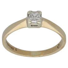 Load image into Gallery viewer, 9ct Gold 0.25ct Diamond Solitaire Ring Size M
