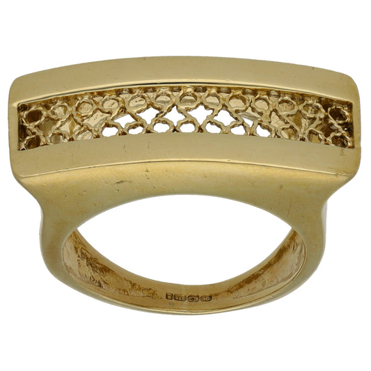 9ct Gold Alternative Ring Size K