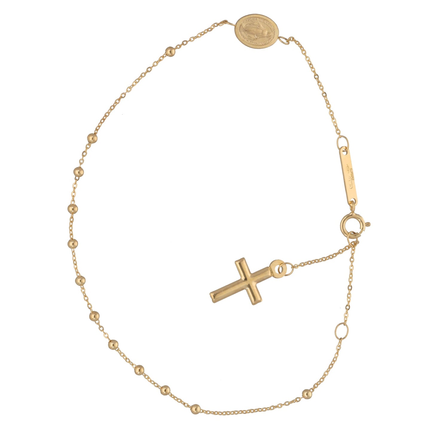 New 14ct Gold Rosary Bracelet