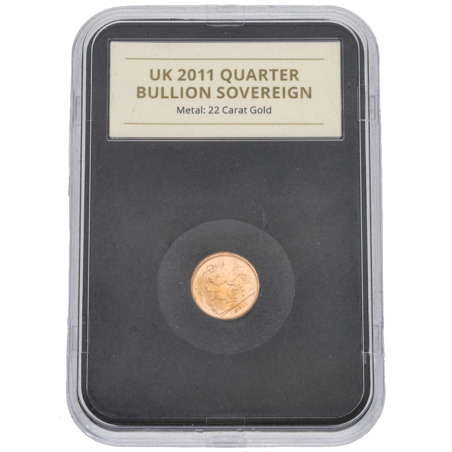 22ct Gold Queen Elizabeth II Quarter Sovereign Coin 2011