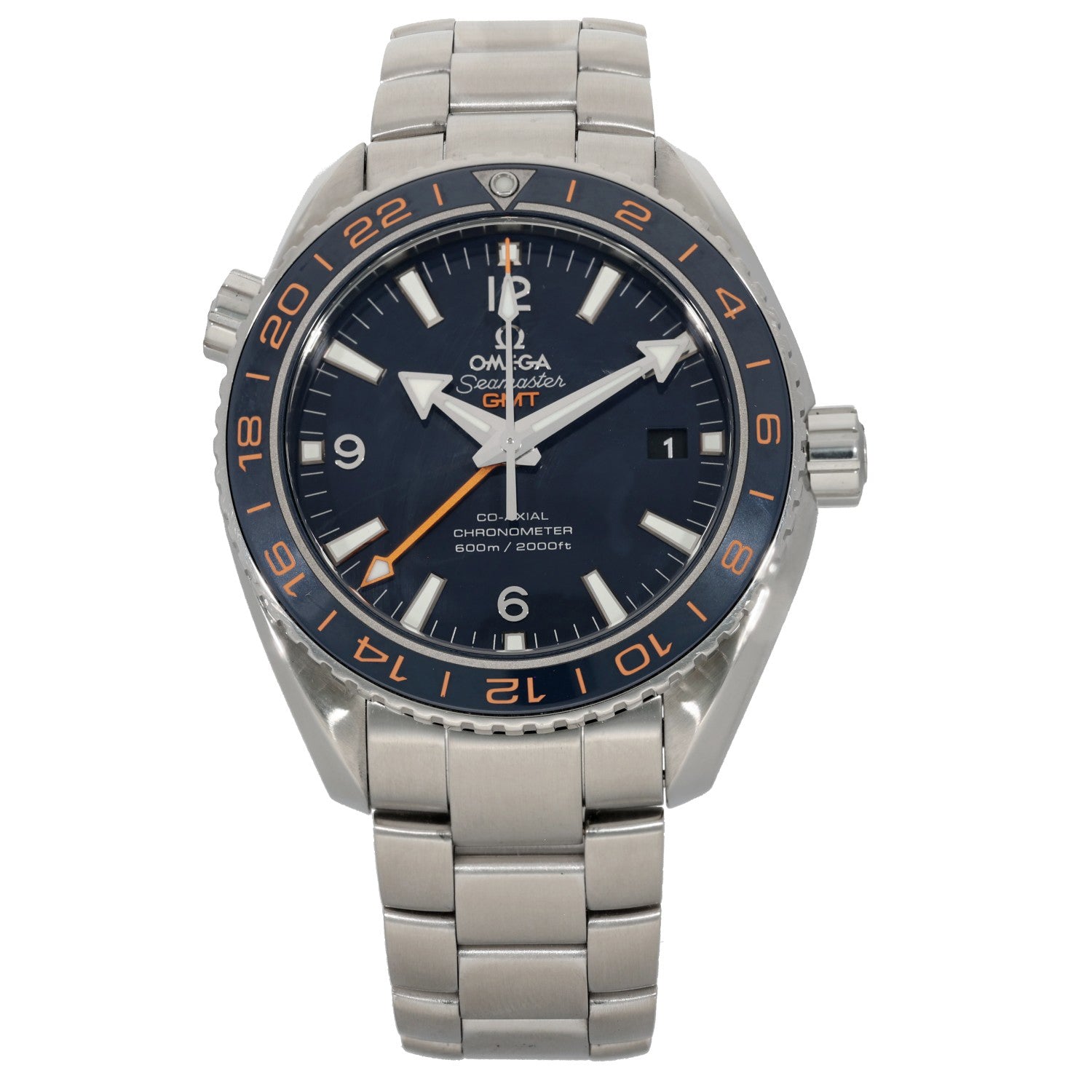 Omega Planet Ocean 232.30.44.22.03.001, blue dial, stainless steel, front image