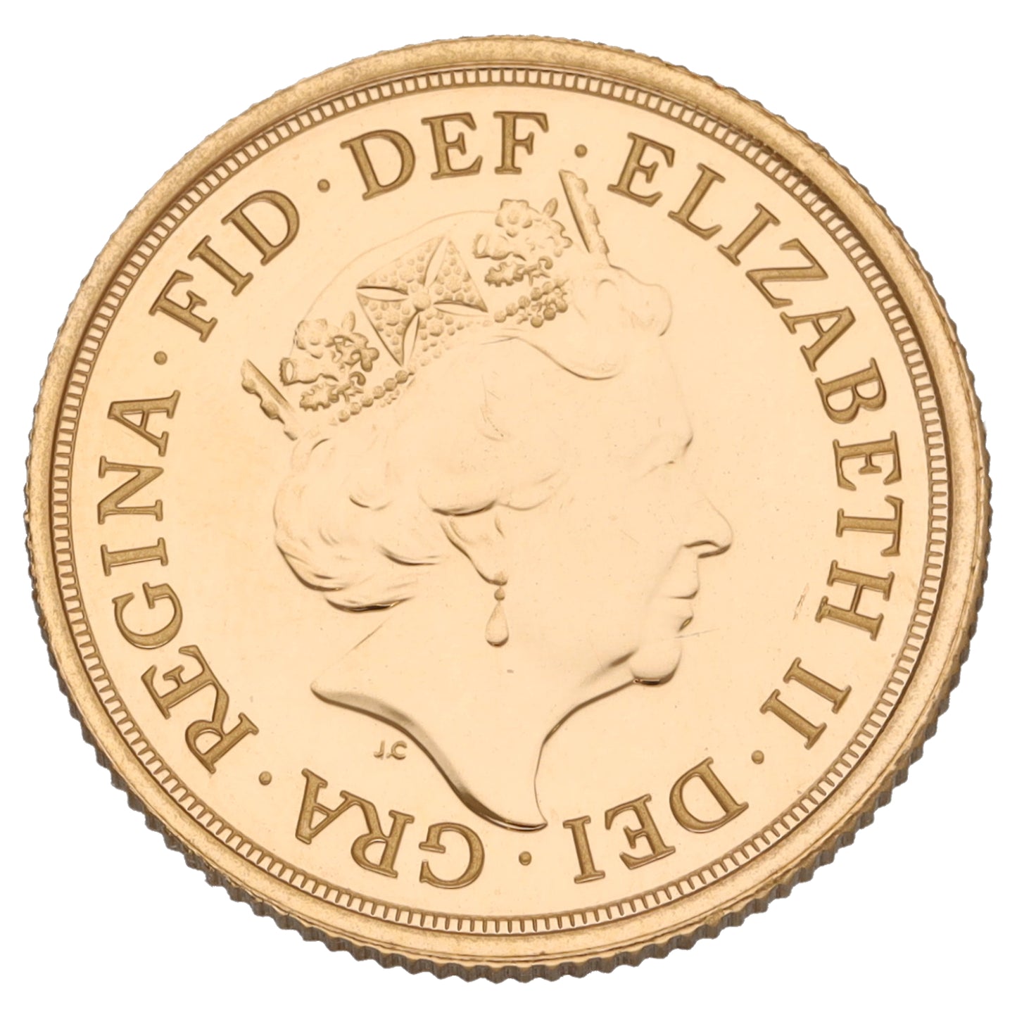 22ct Gold Queen Elizabeth II Full Sovereign Coin 2022
