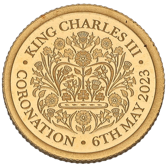 22ct Gold King Charles III Coronation Eighth Sovereign Coin 2023