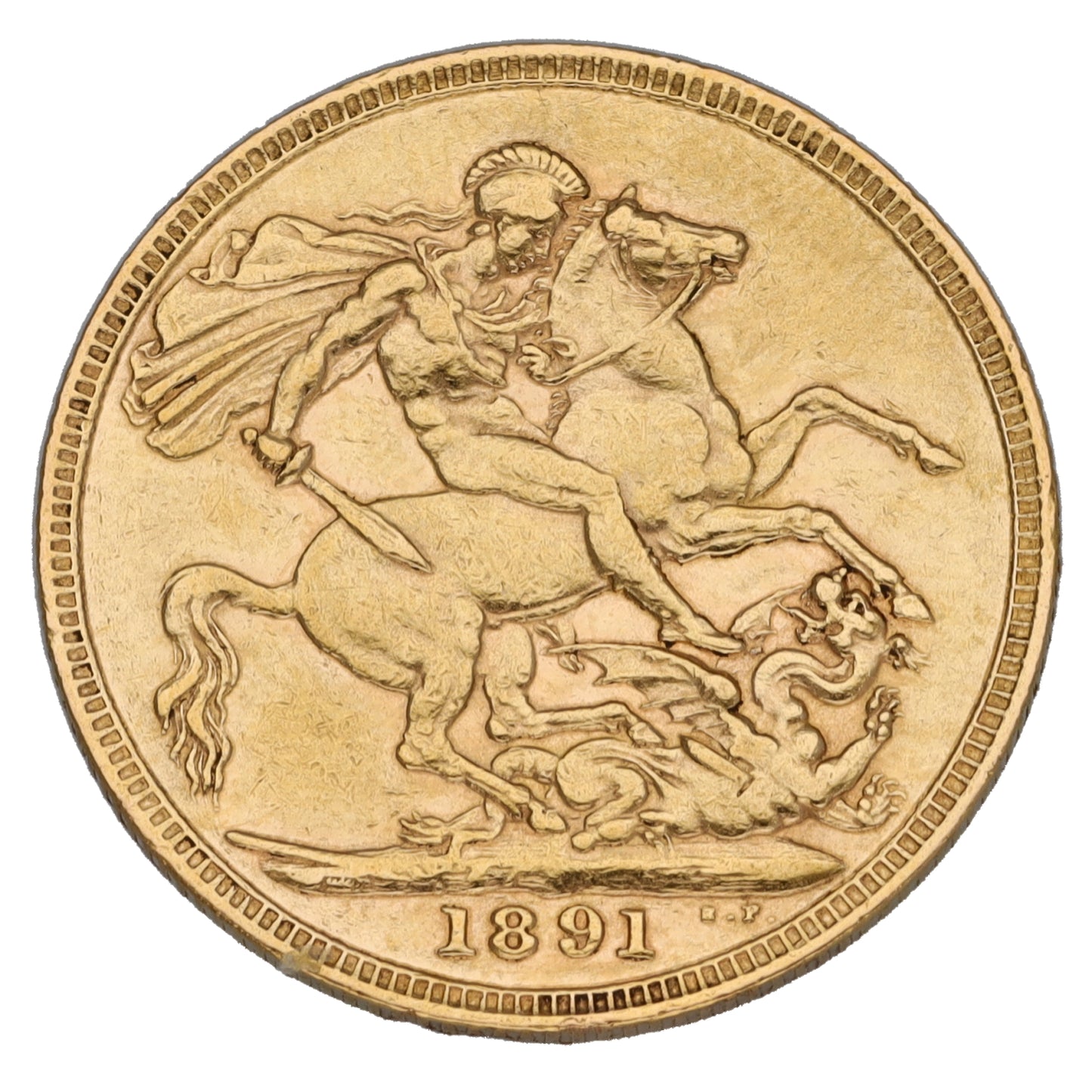 22ct Gold Queen Victoria Full Sovereign Coin 1891