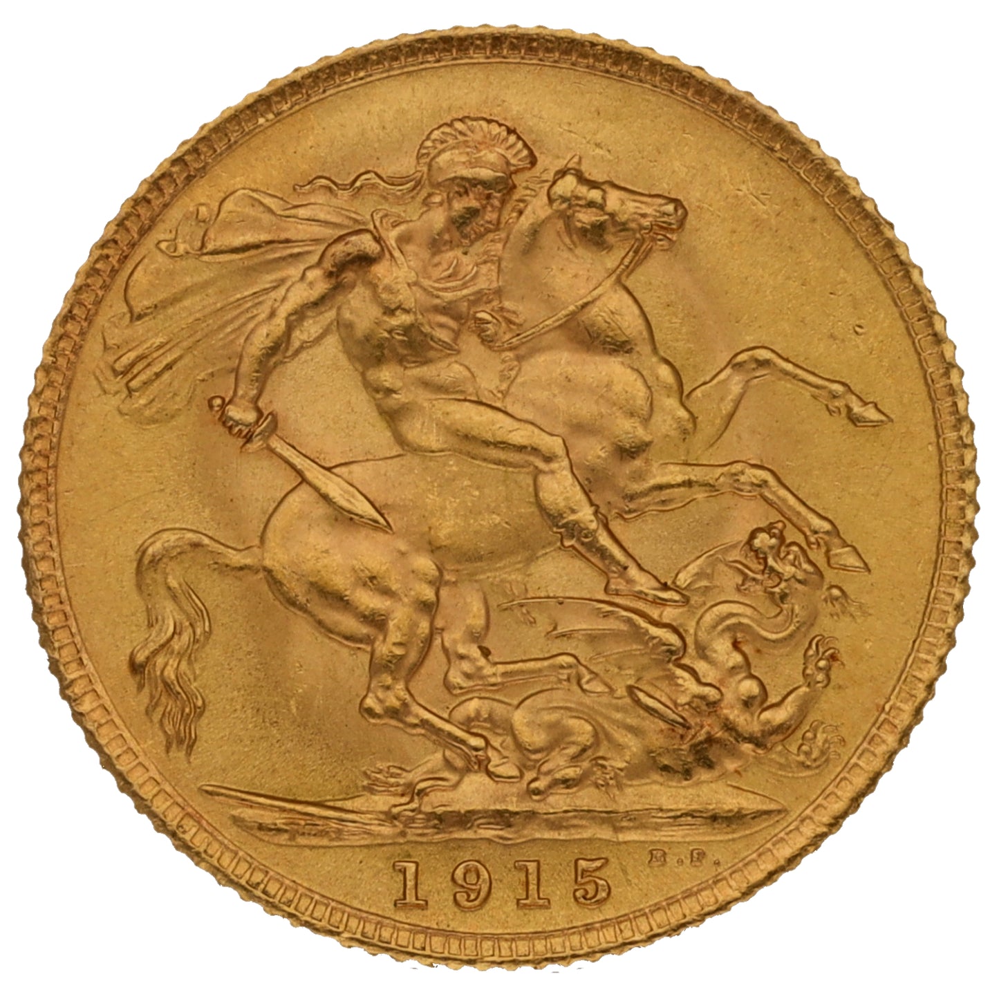 22ct Gold King George V Full Sovereign Coin 1915