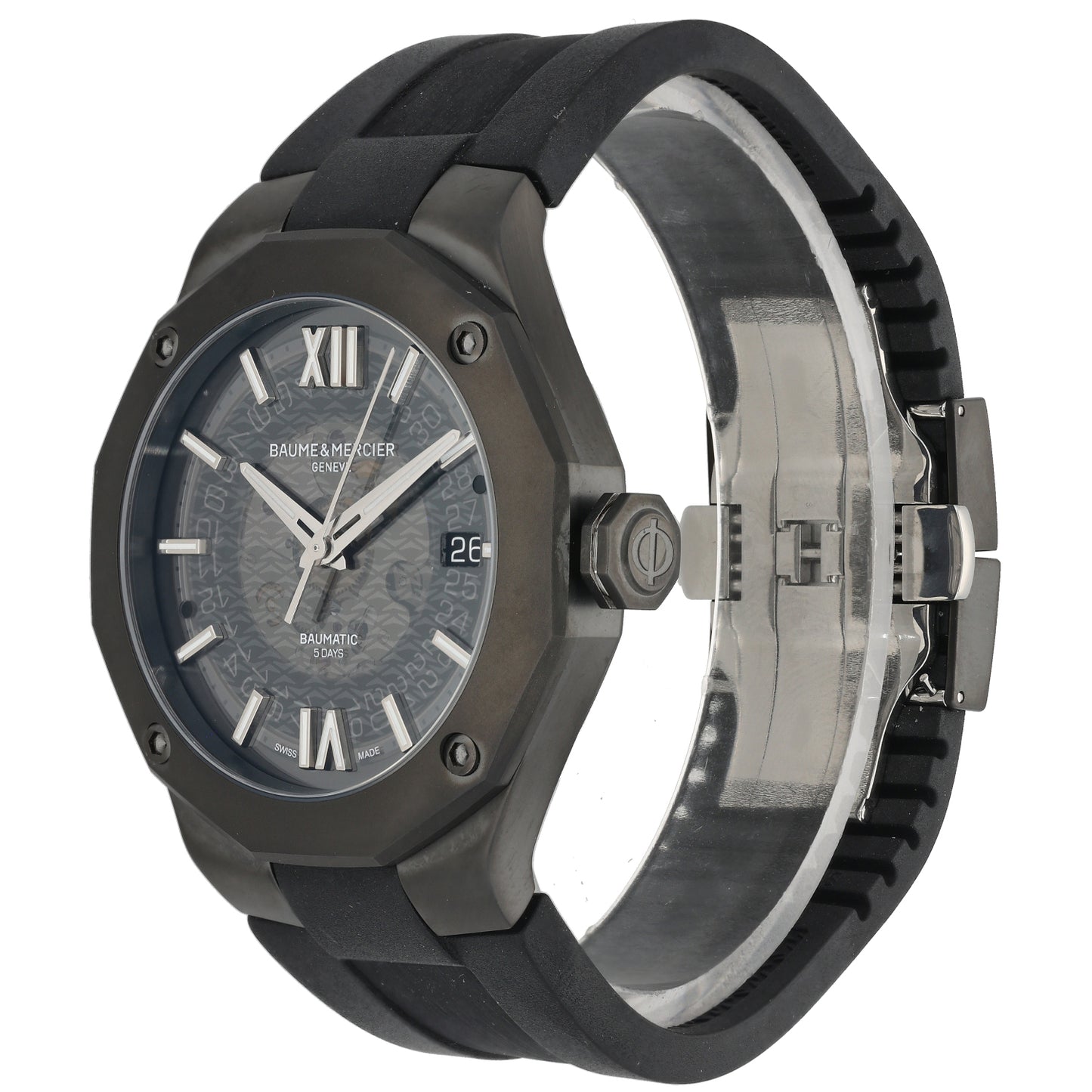 Baume Et Mercier Riviera M0A10617 42mm DLC Stainless Steel Watch