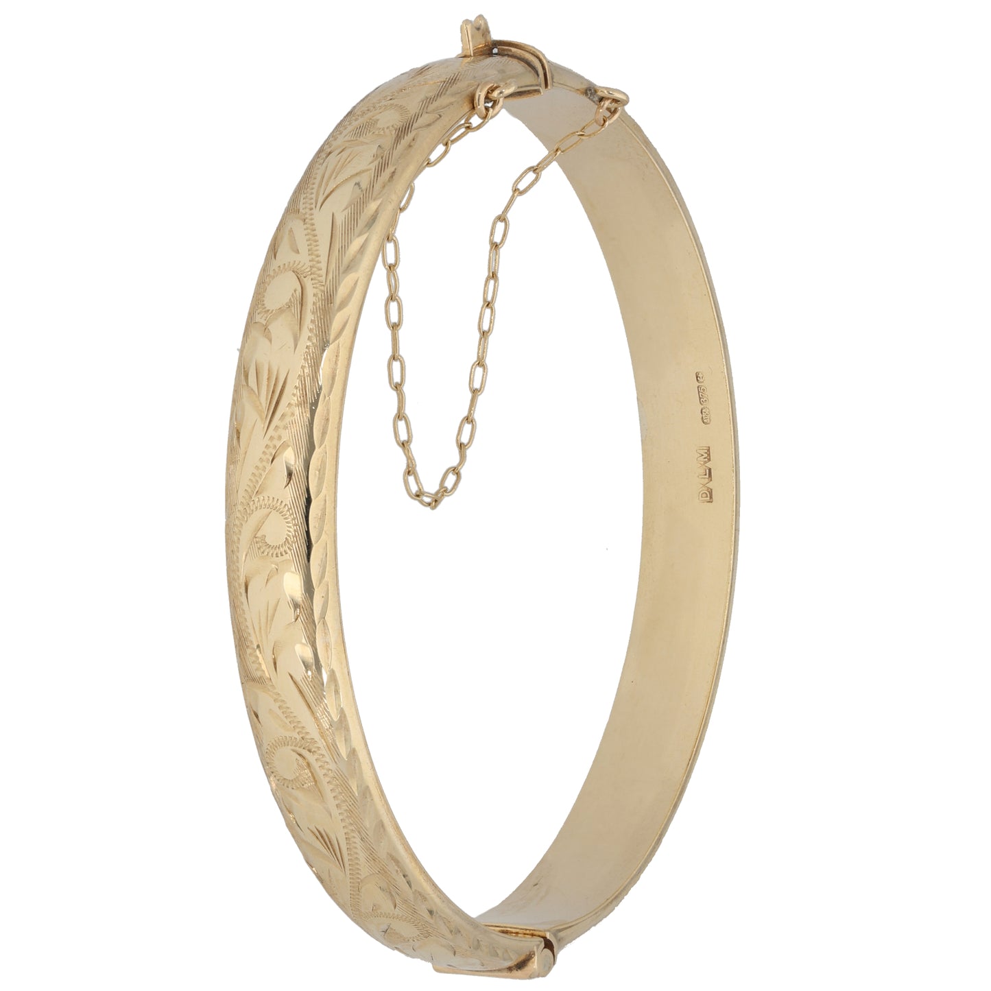 9ct Gold Hinged/Clasp Bangle