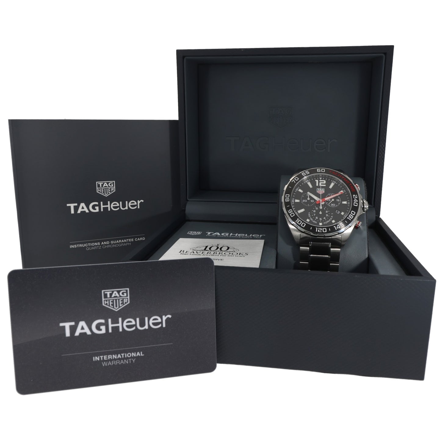 Tag Heuer Formula 1 CAZ101Z, Beaverbrooks, Black Dial, Stainless Steel, Box Image