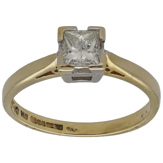 18ct Gold 0.50ct Diamond Solitaire Ring Size K