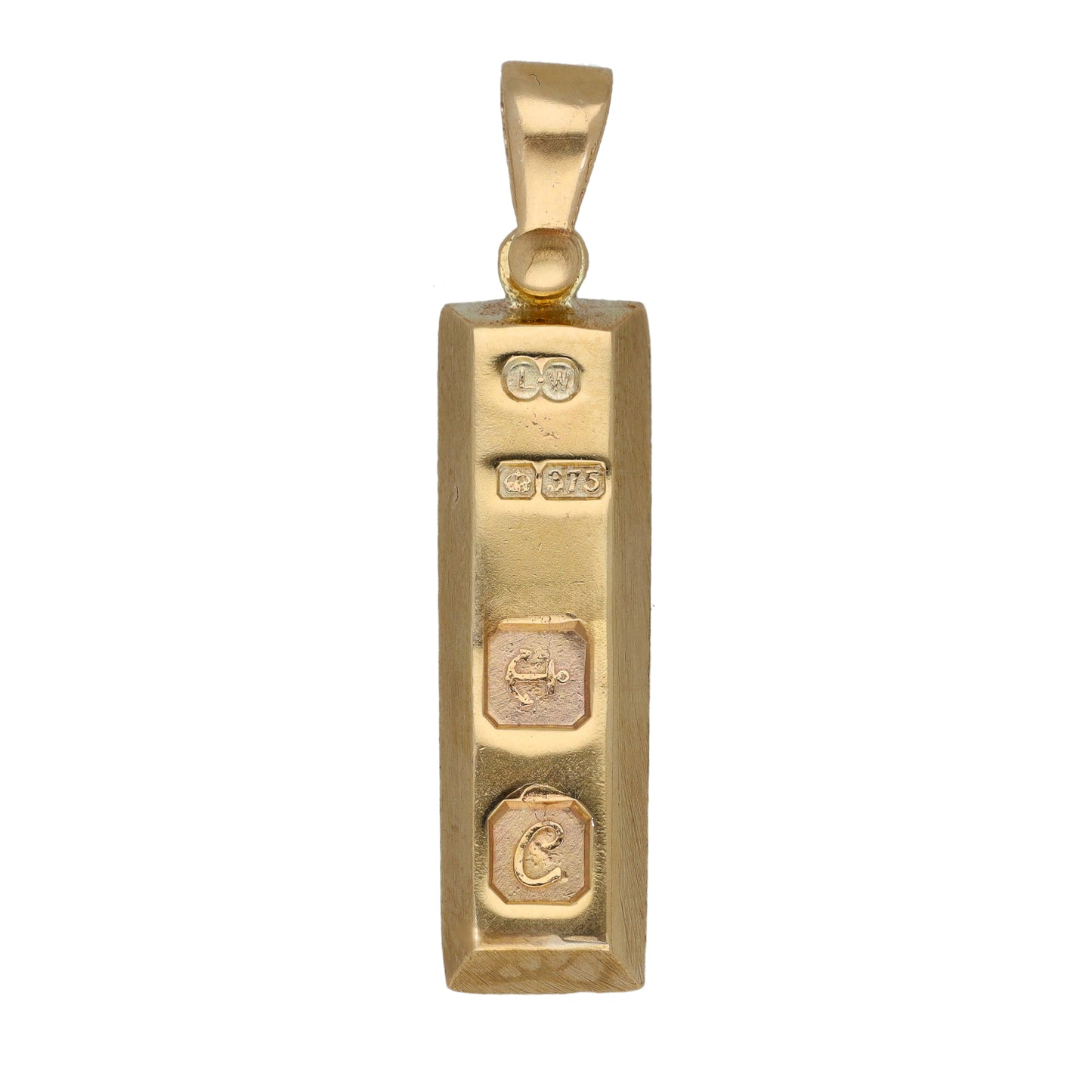 9ct Gold Ingot Pendant