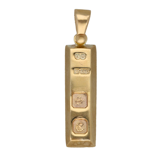 9ct Gold Ingot Pendant