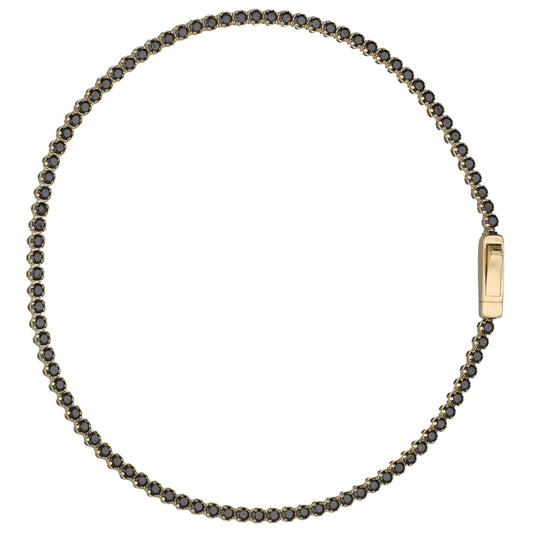 14ct Gold Imitation Gems Line/Tennis Bracelet