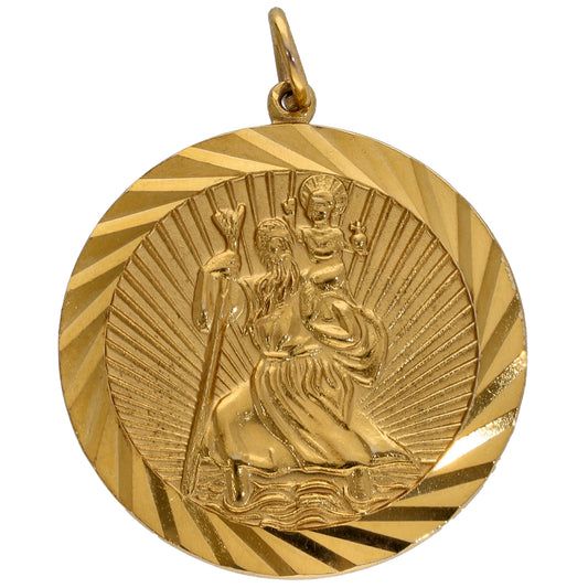 9ct Gold St Christopher Pendant