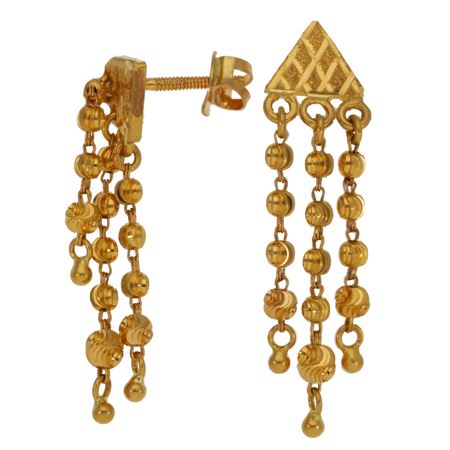 22ct Gold Earrings & Necklace Set