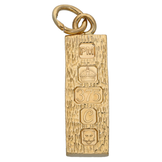 9ct Gold Ingot Pendant