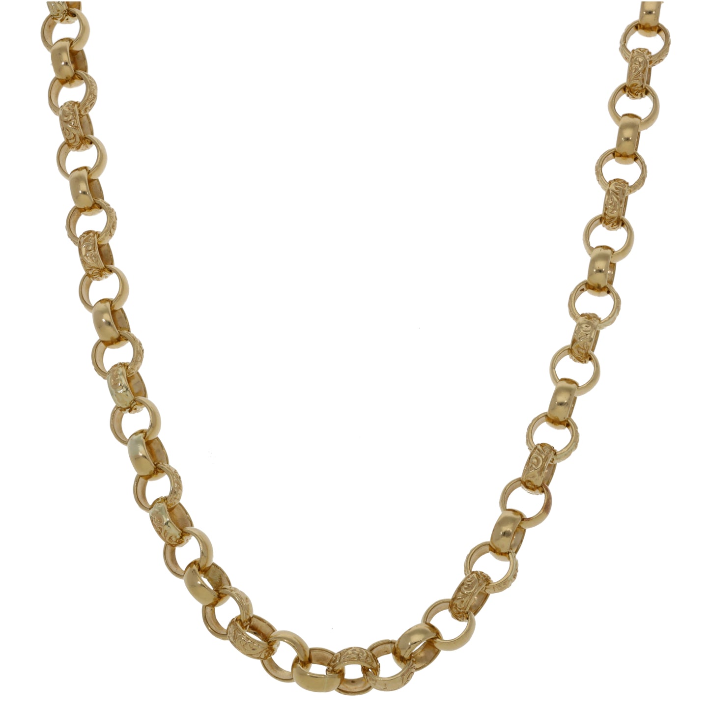 9ct Gold Belcher Chain 18"