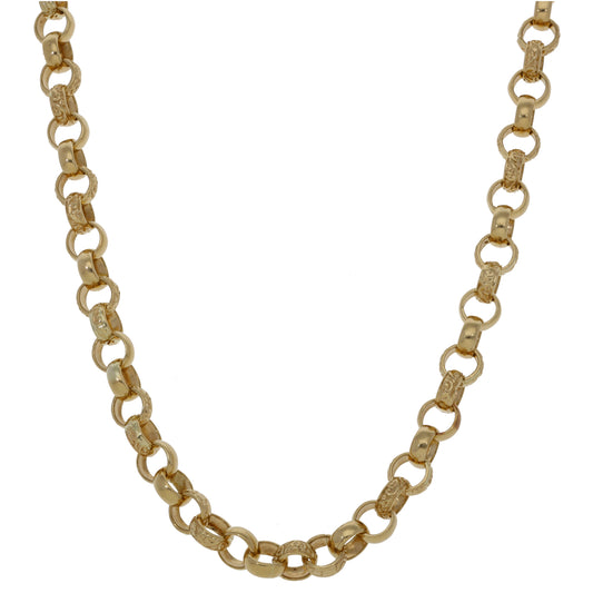 9ct Gold Belcher Chain 18"