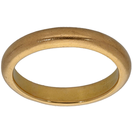 22ct Gold Plain Wedding Ring Size K
