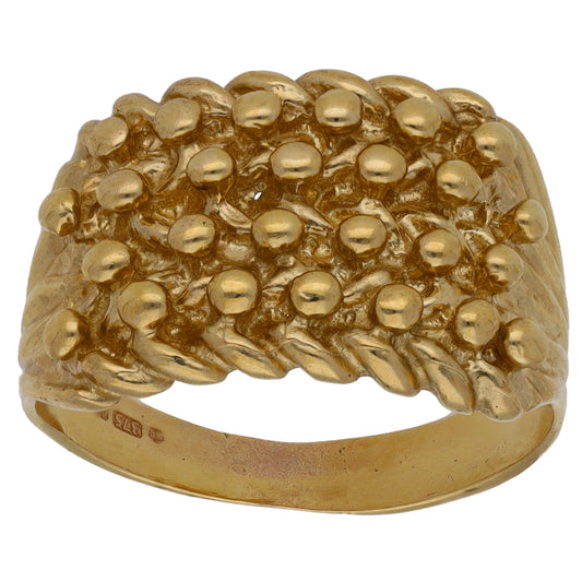 9ct Gold Keeper Ring Size V