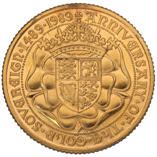 22ct Gold Anniversary Of The First Gold Sovereign Coin 1989