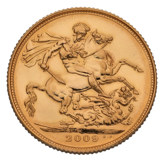 22ct Gold Queen Elizabeth II Full Sovereign Coin 2009