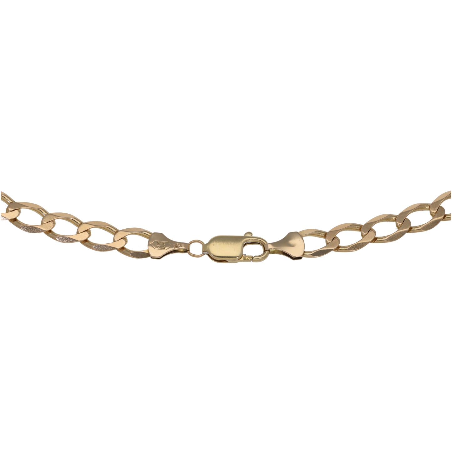 9ct Gold Curb Chain 22"