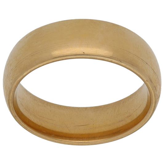 9ct Gold Plain Wedding Ring Size M