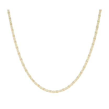 14ct Gold Fancy Link Necklace 18"