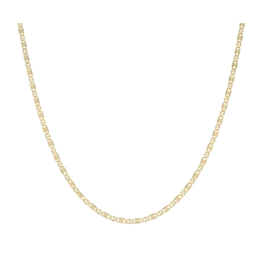 14ct Gold Fancy Link Necklace 18"