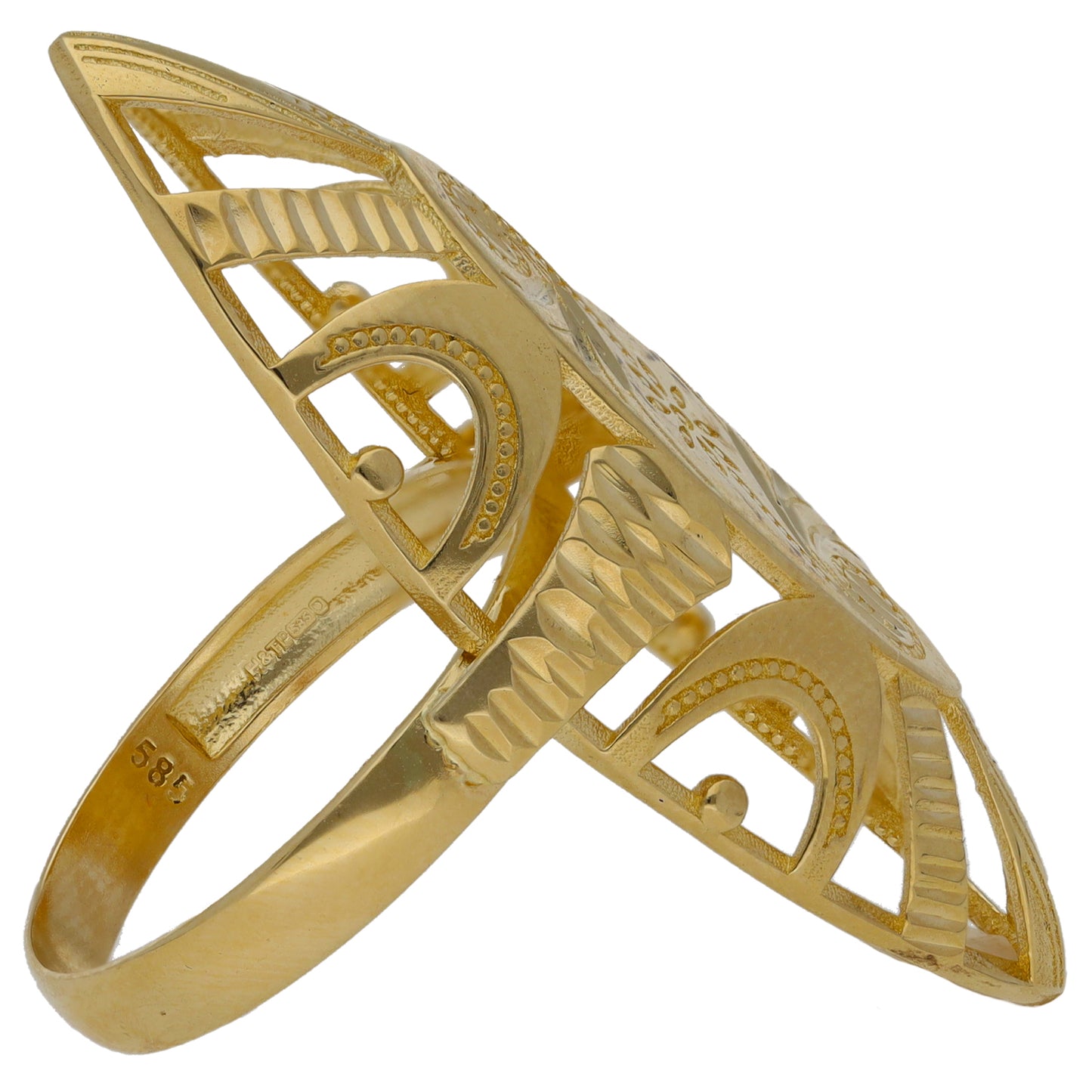 14ct Gold Alternative Ring Size M