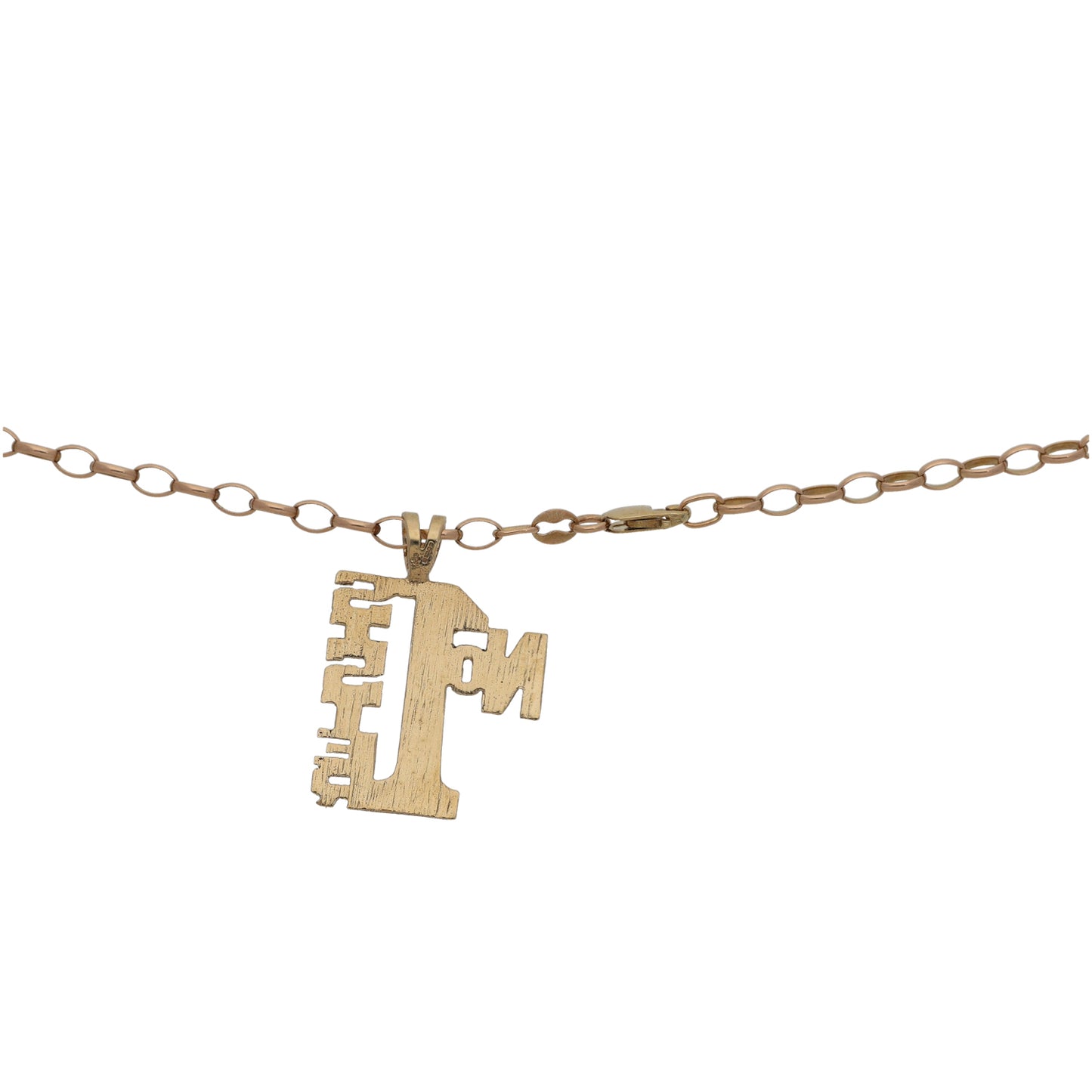 9ct Gold No1 Sister Pendant With Chain