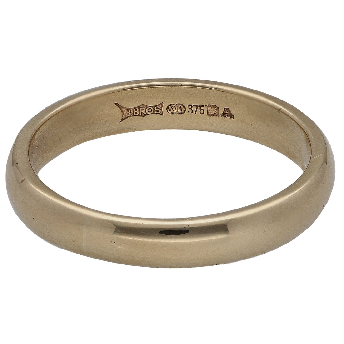 9ct Gold Plain Wedding Ring Size Q