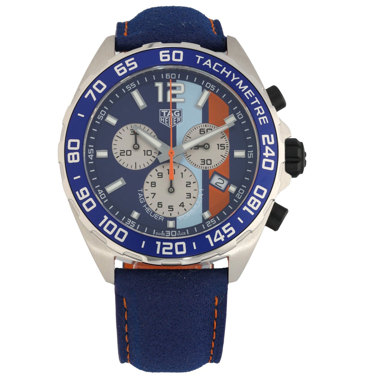 Tag Heuer Formula 1 Gulf CAZ101N 43mm Stainless Steel Watch