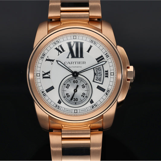 Cartier Calibre De Cartier 3300 42mm Rose Gold Watch