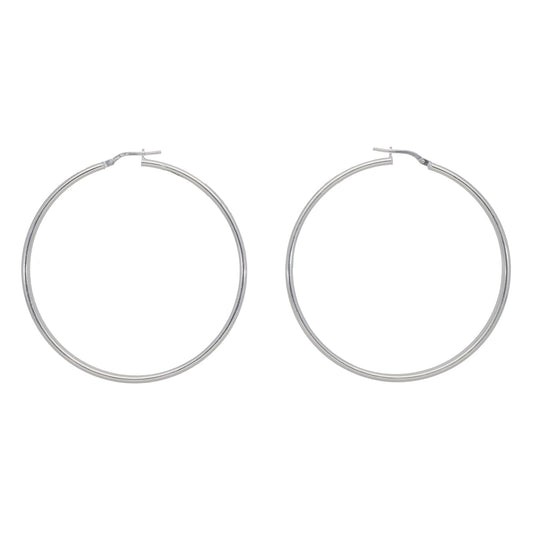 Silver Sterling Hoop Earrings