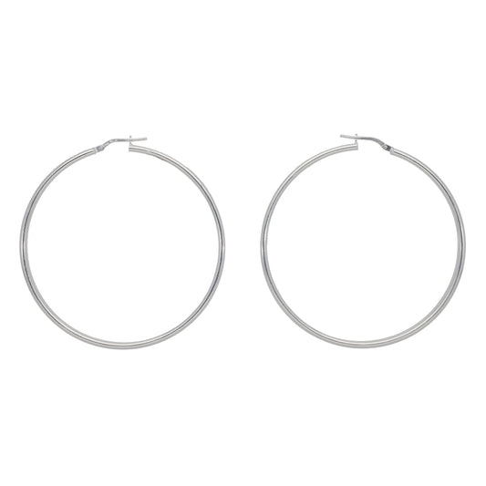 Silver Sterling Hoop Earrings