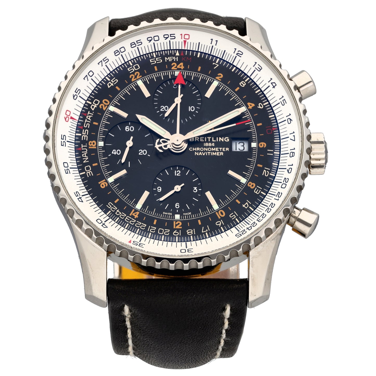 Breitling Navitimer World A24322 46mm Stainless Steel Watch