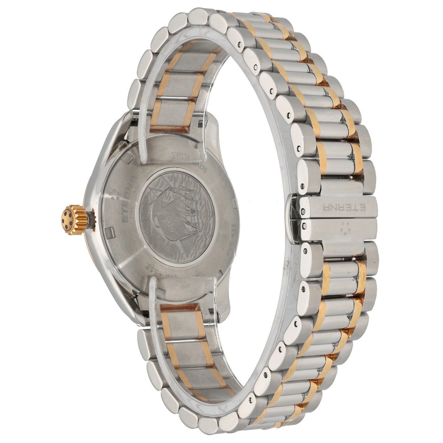 Eterna Knotiki 1270.55, Bi-Colour, White Dial, Rear Angle Image