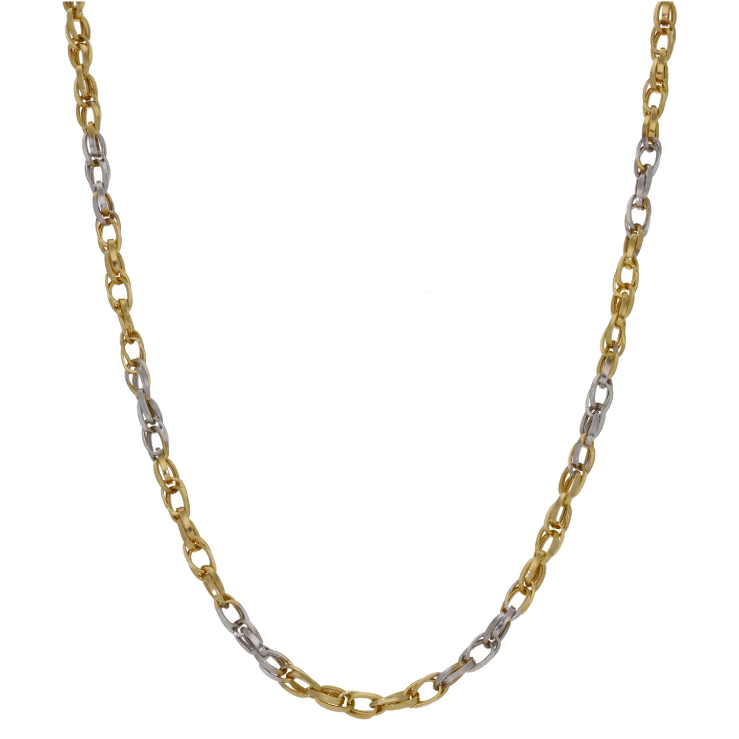 14ct Bi-Colour Gold Other Chain 18"