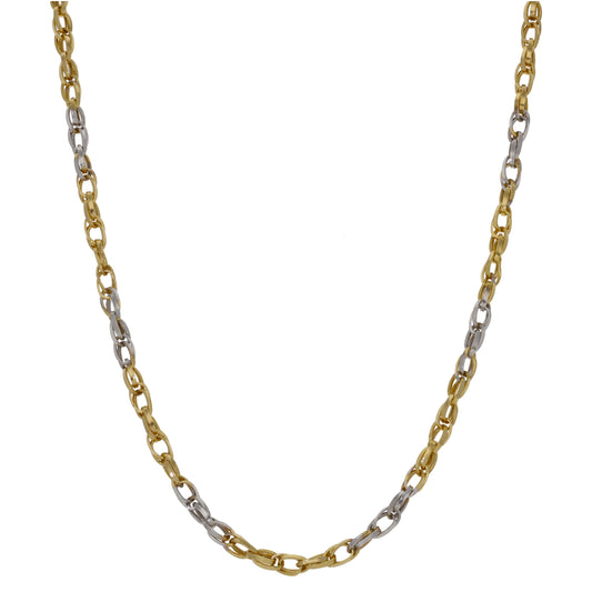 14ct Bi-Colour Gold Other Chain 18"