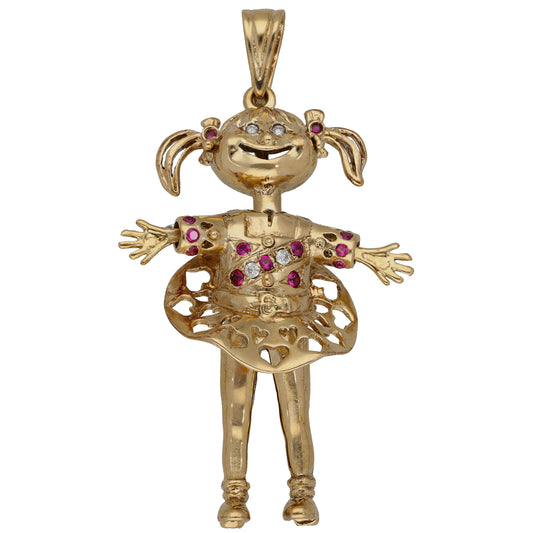 9ct Gold Imitation Dolly Pendant