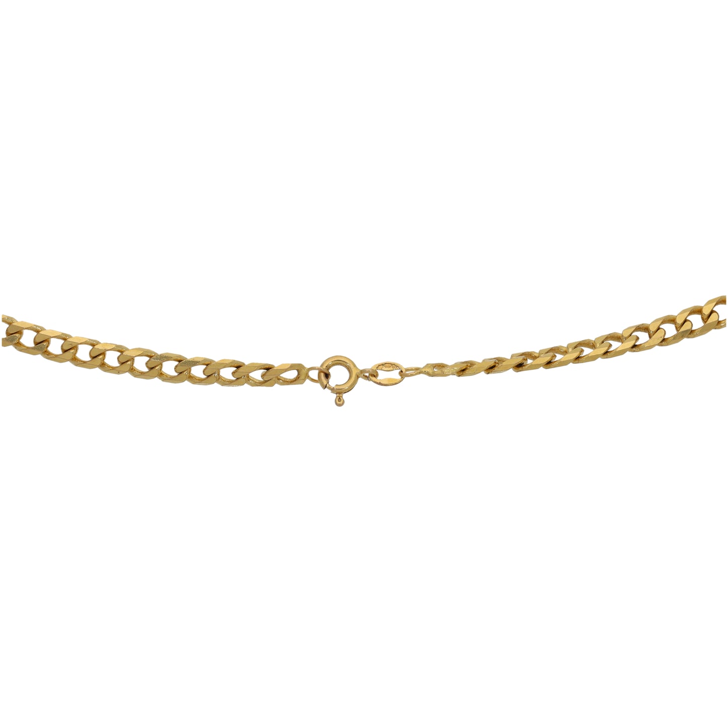 9ct Gold Curb Chain 16"