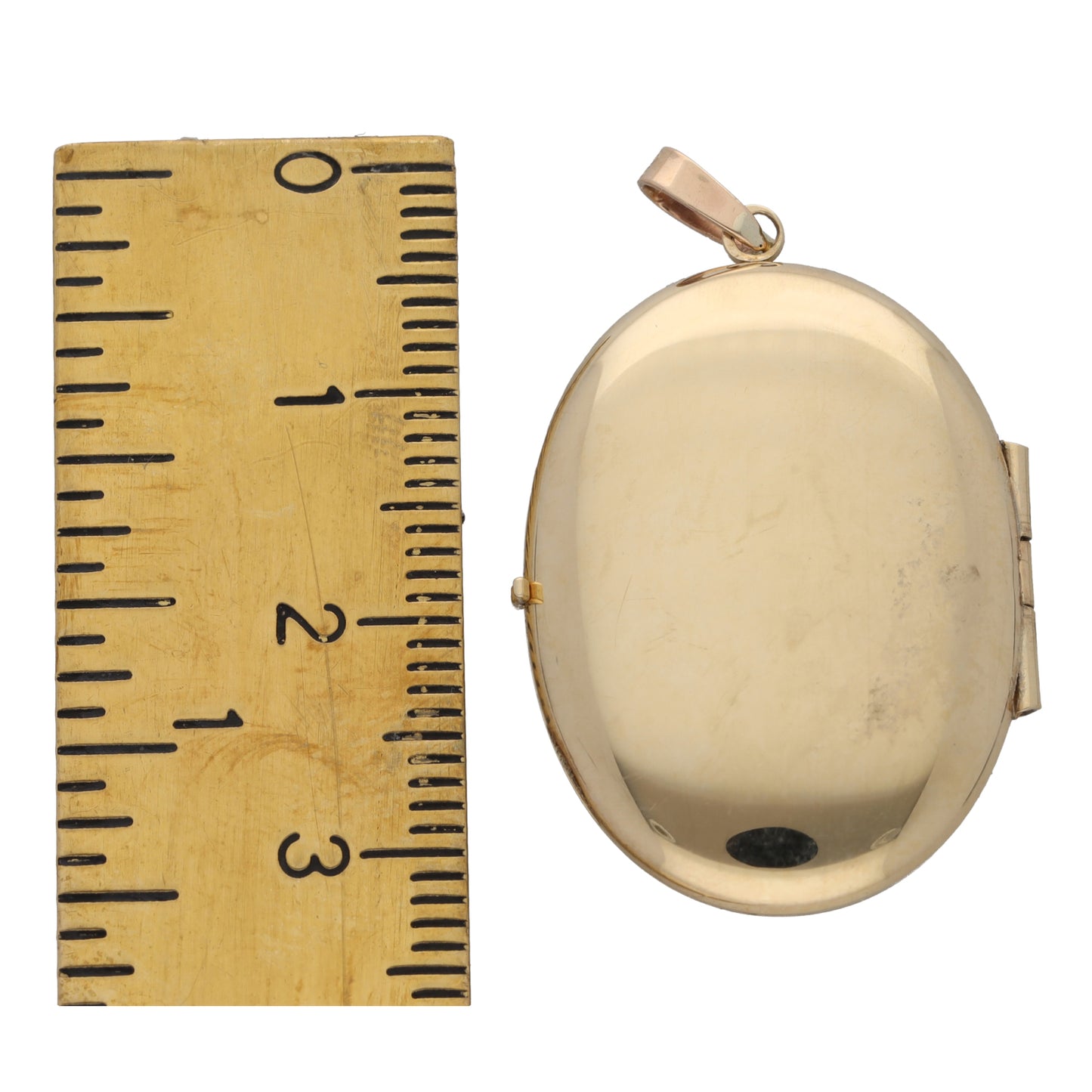 9ct Gold Patterned Locket Pendant